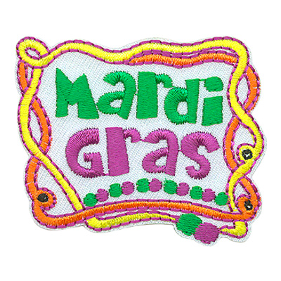 Mardi Gras Patches, Green / One Size