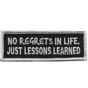 No Regrets in Life Patch