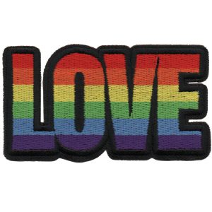 Love Rainbow Word Patch