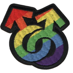 Pride Male Symbol Patch