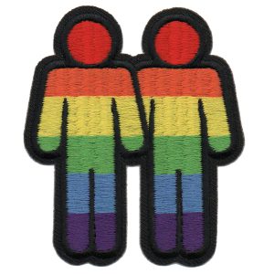 Pride Male Silhouette Patch