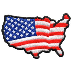 American Flag Shape of USA