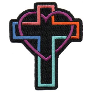 Cross W/Heart Patch