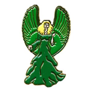 Green Angel (Hands Side) Pin