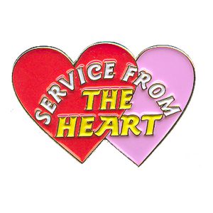 Service From  Heart Pin