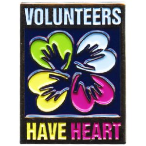 Volunteers Have Heart Pin