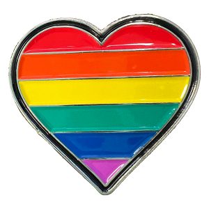 Rainbow Pride Heart Pin