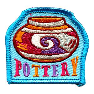 Pottery - Blue Border Patch