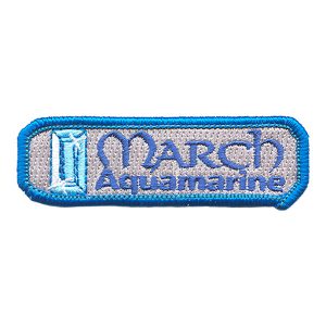 Birthstone- Mar-Aqua Patch