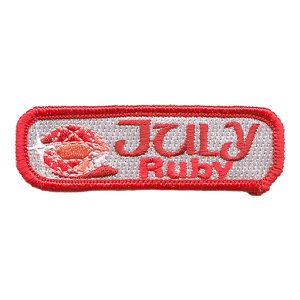 Birthstone-July-Ruby Patch