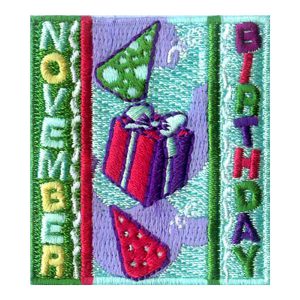 November Birthday Patch