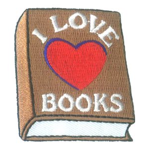 I Love Books (Heart) Patch