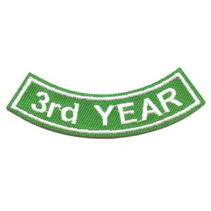 3rd Year Rocker Patch