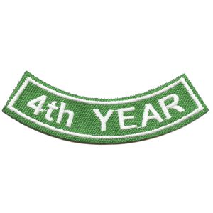 4th Year Rocker Patch