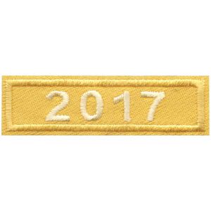 2017 Gold Year Bar Patch