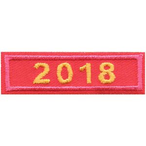 2018 Pink Year Bar Patch