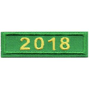2018 Green Year Bar Patch