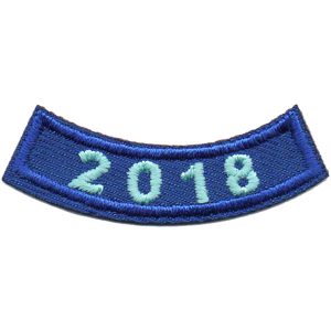 2018 Blue Year Rocker Patch