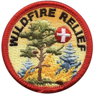 Wildfire Relief Round Patch