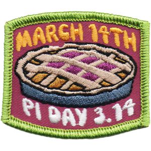 Pi Day 3.14  March 14th Patch