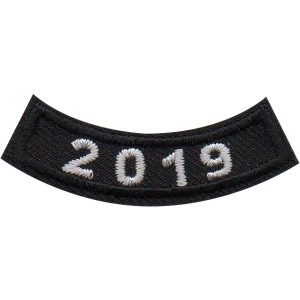 2019 Black Year Rocker Patch