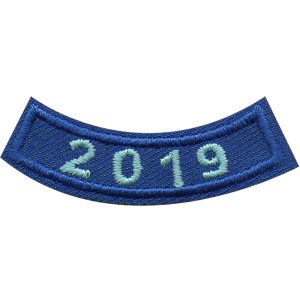 2019 Blue Year Rocker Patch