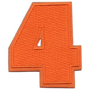 Number 4  Patch