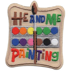 He and Me Painting Patch