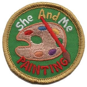 She and Me Painting Patch