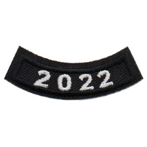 2022 Black Year Rocker Patch
