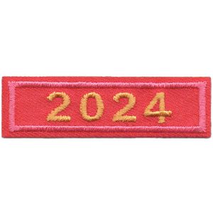 2024 Pink Year Bar Patch