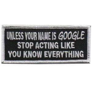Unless Your Name Is Google