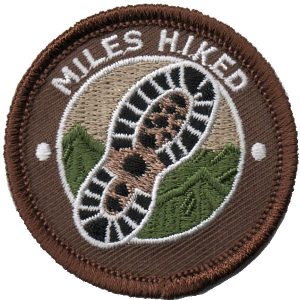 Miles Hiked Patch